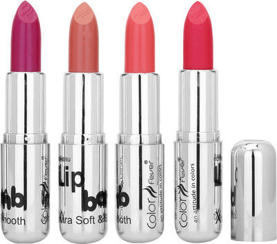 

Color Fever Crame Matte Extra Soft Lipstick(Purple-Nude-Brick Orange-Pink)