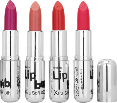 

Color Fever Crame Matte Extra Soft Lipstick(Purple-Nude-Ruby Red-Pink)