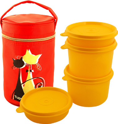 

Tupperware Wisker Lunch Box 4 Containers Lunch Box(1250 ml), Yellow