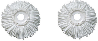 

JRDS Set of 2 360 Rotating Magic Refills Wet & Dry Mop(White)
