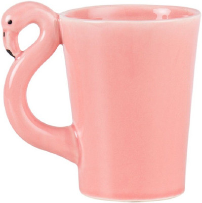 

Chumbak Flamingo Ceramic Mug(300 ml), Pink