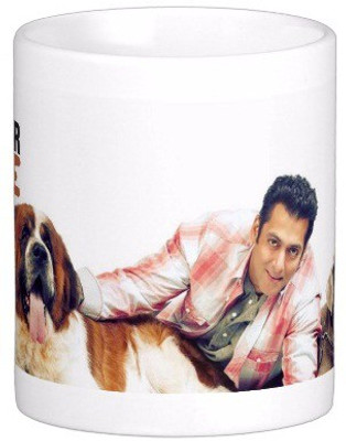 

Exoctic Silver Salman Khan Series12 Ceramic Mug(330 ml), Multicolor