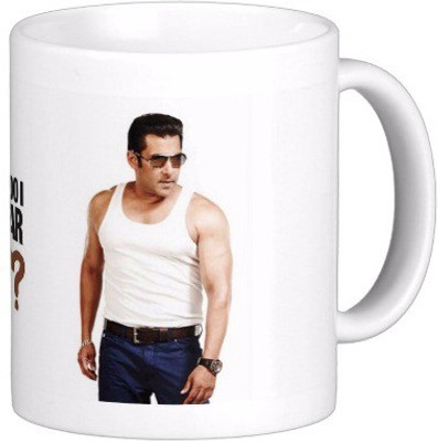 

Exoctic Silver Salman Khan Series21 Ceramic Mug(330 ml), Multicolor