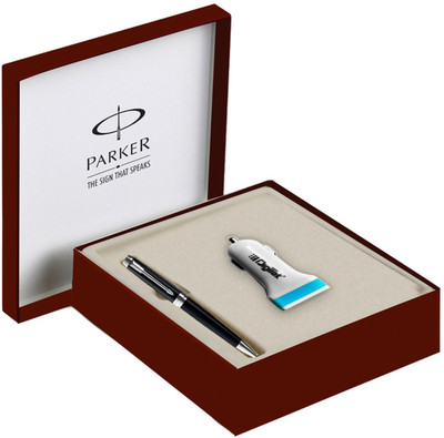 

Parker Ambient Lacquer Black CT Rollerball Pen Gift Set(Pack of 2)