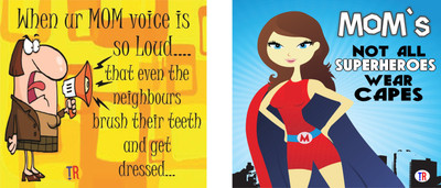 

MOMS SUPERHERO VOICE Paper Print(12 inch X 12 inch, Rolled)