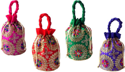

Style and Culture Multicolor pouch potli bag Potli(Multicolor)