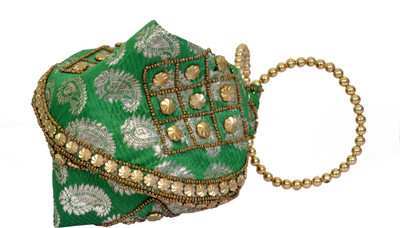 Craft Trade Craft Trade Green Samosa Potli Potli(Green)