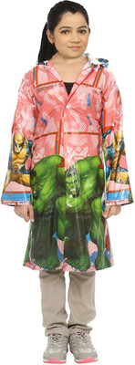 

Finery Self Design Boys & Girls Raincoat, Orange