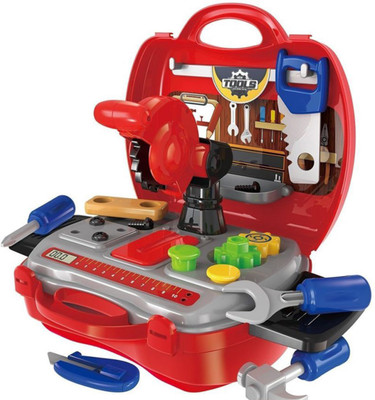 

Smiles Creation Bring Little Builder Tools Suitcase Toy for Kids - 19 Pcs