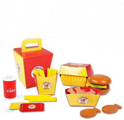 

Montez Junior Wooden Family Burger Set