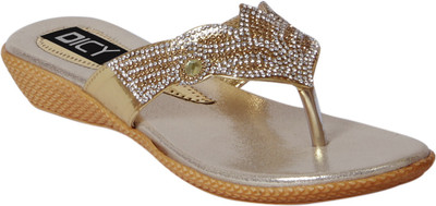 

Dicy Women Golden Flats
