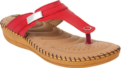 

1 WALK Women Red Flats