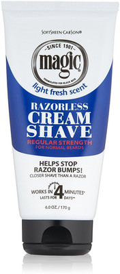 

Softsheen Carson Magic Razorless Cream Shave - Regular Strength for Normal Beards, 6 oz(170 g)