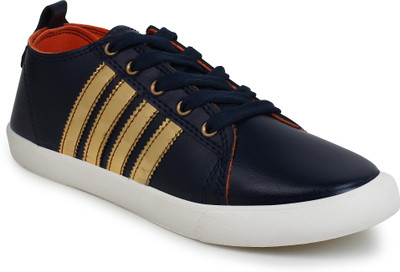 

Adreno Ady Canvas Shoes For Men(Navy, Gold, Navy blue