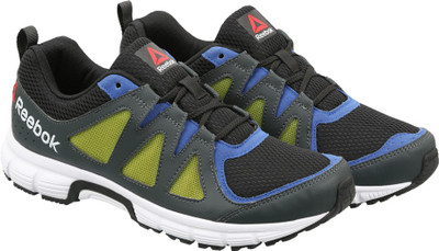 

REEBOK GET SET RUN Running Shoes For Men(Black, Blk/rbk royal/gravel/grn