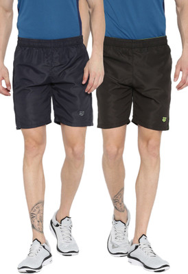 FIFTY TWO Solid Men Multicolor Sports Shorts