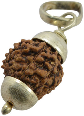 

Reiki Crystal Products 100% Natural and Original Rare 8 Mukhi (Eight Face) Natural Rudraksha Bead Pendant Eight Face Rudraksha Bead (Brown Round Bead) with Lab Certificate Decorative Showpiece - 4 cm(Wooden, Brown)