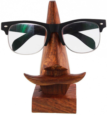 

BigCart Stylish Nose Spectacle Stand Showpiece Handicraft Gift Decorative Showpiece - 15.24 cm(Wooden, Multicolor)