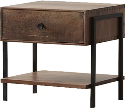 

WOOD CREATION Solid Wood Bedside Table(Finish Color - Walnut)