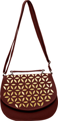 

Tap Fashion Women Casual Brown PU Sling Bag