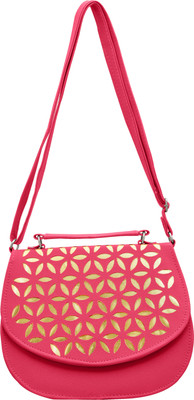 

Tap Fashion Women Casual Pink PU Sling Bag