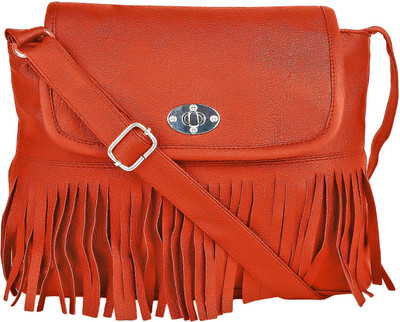 

Govind Women Casual Maroon PU Sling Bag