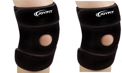 

JoyFit Neoprene Knee Cap Pair For Knee Pain, Running, Gym, Sports Knee Support, Black