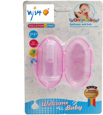 

Wishkey Baby Finger With Protective Case White Soft Toothbrush
