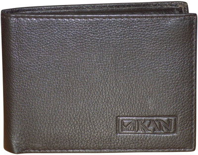 

Kan Black Genuine Leather Card Holder Wallet/Document Holder(Black)