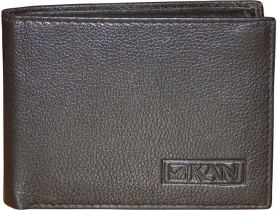 

Kan Black Genuine Leather Card Holder Wallet/Document Holder for Men(Black)