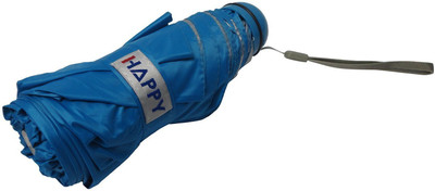 

Happy 5 Fold Premium Umbrella With Silver Coatting Umbrella(Blue)