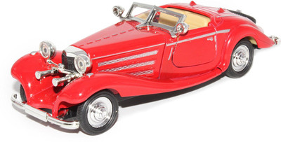 

Smiles Creation 1:28 Scale Mini Vintage Car with Super Look Pull Back Toy for Kids - Red(Multicolor)