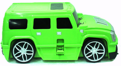 

Emob Multifunctional Kids Hummer Car Shape Travel Case Plus Fun Model Pull along Trolley - Green(Multicolor)