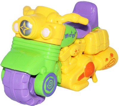 

Smiles Creation Mini Friction Bike with Bright and Attractive Colour Toy for Kids - Yellow(Yellow)
