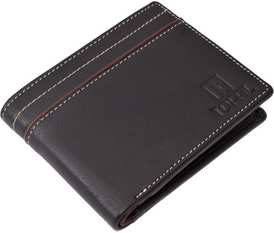 

Toffil Men Black, Brown Genuine Leather Wallet(4 Card Slots)