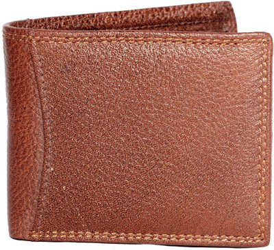 

Aller Men Brown Genuine Leather Wallet(10 Card Slots)