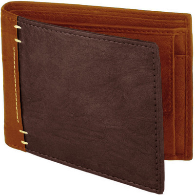 

Accezory Men Casual Brown Artificial Leather Wallet(4 Card Slots), Tan;brown