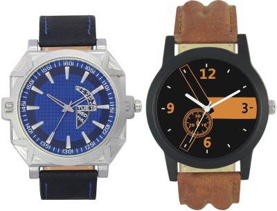 Shivam Retail Stylish Black And Brown44 Professional Look Combo Analog Watch  - For Men   Watches  (Shivam Retail)
