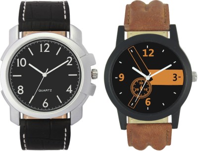 Shivam Retail Stylish Black And Brown35 Professional Look Combo Analog Watch  - For Men   Watches  (Shivam Retail)
