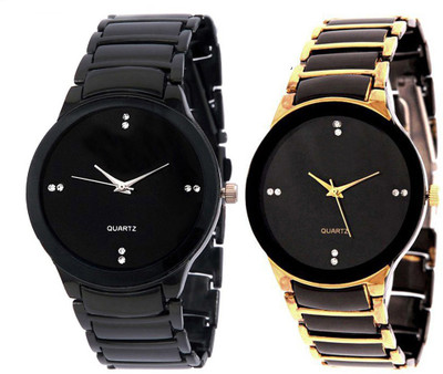 

Shivam Retail Black Gold Casual Look Combo Watch - For Men