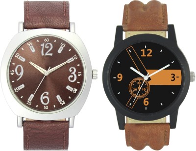 Shivam Retail Stylish Maroon And Brown46 Professional Look Combo Analog Watch  - For Men   Watches  (Shivam Retail)