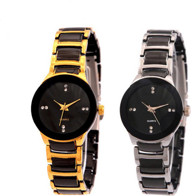 

Shivam Retail Gold Silver Casual Look Combo03 Watch - For Women