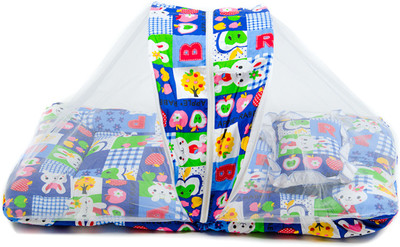 

lavanyavat BLUEBED-01 SLEEPING BED CRIB DESIGN(Fabric, Blue)