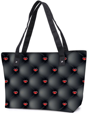 

Snoogg Pack Of 2 Red Small Hearts Combo Tote Shopping Grocery Bag With Coin Pencil Purse Shoulder Bag(Multicolor, 15 L)