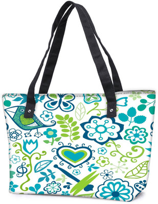 

Snoogg Pack Of 2 Abstract Nature Beings Combo Tote Shopping Grocery Bag With Coin Pencil Purse Shoulder Bag(Multicolor, 15 L)