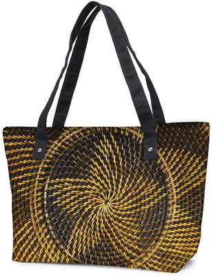 

Snoogg Pack Of 2 Yellow Star Combo Tote Shopping Grocery Bag With Coin Pencil Purse Shoulder Bag(Multicolor, 5 L)