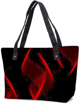 

Snoogg Pack Of 2 Red Florasen Design Combo Tote Shopping Grocery Bag With Coin Pencil Purse Shoulder Bag(Multicolor, 15 L)