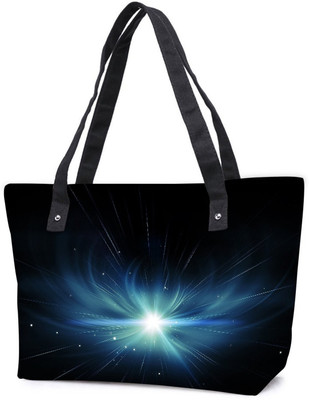 

Snoogg Pack Of 2 Abstract Stars Design Combo Tote Shopping Grocery Bag With Coin Pencil Purse Shoulder Bag(Multicolor, 15 L)