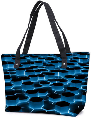 

Snoogg Pack Of 2 Cool Patterned Design Combo Tote Shopping Grocery Bag With Coin Pencil Purse Shoulder Bag(Multicolor, 15 L)
