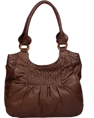 

romari weavgathers Shoulder Bag(Tan, Khaki, 5 inch)